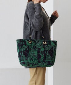 TOPKAPI 【TREASURE TOPKAPI】ジャガード生地 総柄 A4 トートバッグ