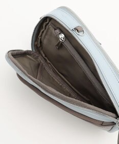 Y'SACCS ナイロン×リサイクルレザー　コンビマルチポシェット