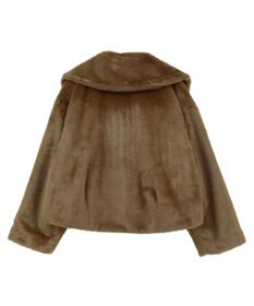 earth music&ecology ファーショートブルゾン