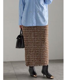 Te chichi ツィードロングナロースカート《2025winter catalog item》