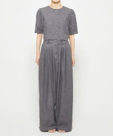 uncrave ライトデニム ワイドパンツ