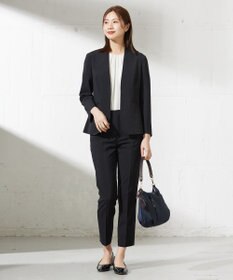 J.PRESS LADIES L 【セットアップ対応・洗える】DRYウーステッド テーパード パンツ