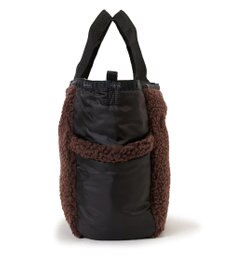 LeSportsac SHERPA SMALL OPEN TOTE/ダークチョコレートシェルパ