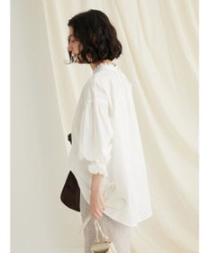 CRAFT STANDARD BOUTIQUE パールボタンピコフリルブラウス