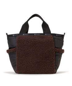 LeSportsac SHERPA SMALL OPEN TOTE/ダークチョコレートシェルパ