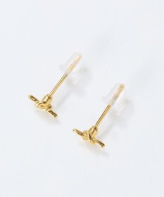 Phoebe 【金属アレルギー対応】プチノットピアス　ゴールド/サージカルステンレス