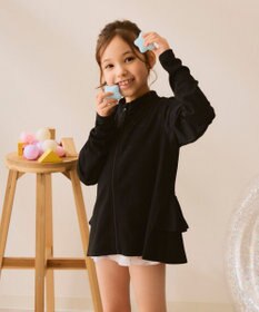 OP／FILA 【Ocean Pacific】フリル切り替えラッシュガード パーカー