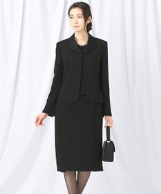 自由区 FORMAL 【高級トリアセテート素材】レベッカBSジョーゼット ジャケット+ワンピース