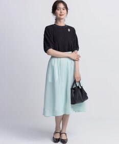 組曲 S 【WEB限定】シアーボイルタックフレア スカート