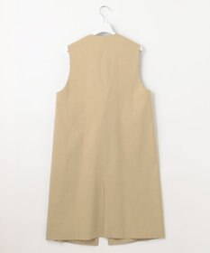 自由区 L 【洗える】テンセルリネンストレッチ ジレ