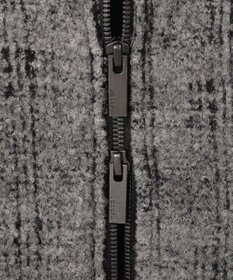 JOSEPH HOMME レザーブロックブークレ　ブルゾン