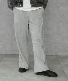 WEGO 【ウエストゴム】スウェットフレアパンツ