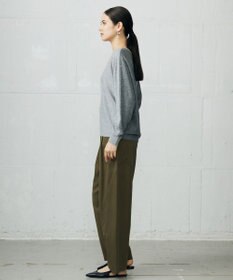 自由区 L 【カタログ掲載】ファインウールカシミヤドルマンシルエット ニット