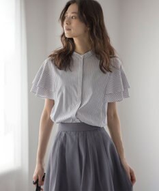 組曲 コットンレーヨンシャーティング ブラウス