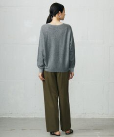 自由区 L 【カタログ掲載】ファインウールカシミヤドルマンシルエット ニット