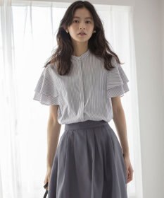 組曲 S コットンレーヨンシャーティング ブラウス