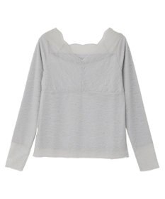 earth music&ecology 【吸湿発熱】【2WAY】あったかフェミニンインナー（２ｗａｙネック）