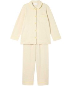 une nana cool 【綿混】カジュアルスラブツィード 長袖開襟パジャマ