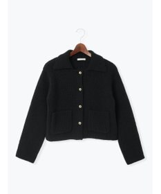 Te chichi フラットカラーメタル釦ニットジャケット《2025winter catalog item》