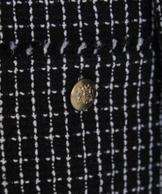 WEGO 【ANGIE VINTAGE/オケージョン対応 / セレモニー対応】ノーカラー ツイードジャケット