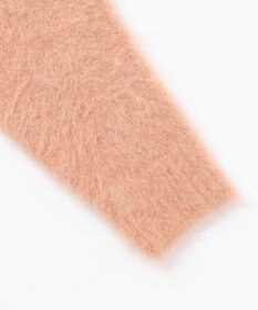 UNFILO 【洗える】アルパカシャギー カーディガン