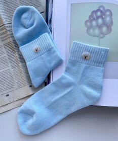 WEGO アニマルプリントショートソックス