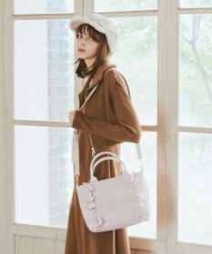 Maison de FLEUR 2WayフリルトートMバッグ