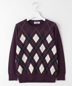 J.PRESS LADIES 【洗える】アーガイル ツイン ニット