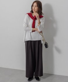 組曲 L バックフレアロングＴシャツ