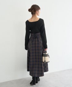 earth music&ecology バックレースアップスカート