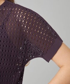 Chacott Chacott BALANCE【ノーソイングニット】メッシュニット半袖プルオーバー