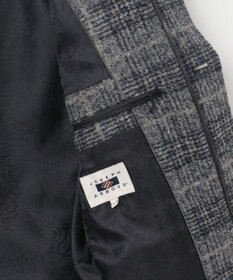 JOSEPH ABBOUD 【ストレッチ/イタリア素材/軽量】 イタリア素材使用・スライバーチェックジャケット