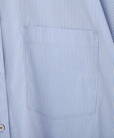 YECCA VECCA リブMIXストライプオーバーシャツ