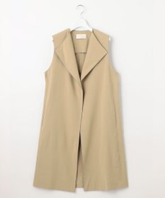 自由区 L 【洗える】テンセルリネンストレッチ ジレ