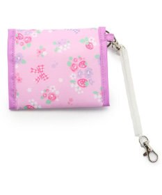 Mother garden マザーガーデン 野いちご 折畳み財布 ストラップ付き