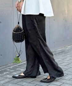 Green Parks AnriettMusee シアータックワイドパンツ