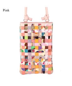 tsumori chisato CARRY エポネコメッシュ スマホポシェット スマホケース 縦型 軽量 ショルダー カード入れ付き