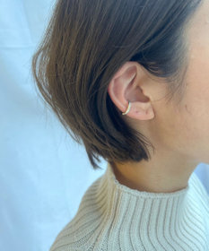 yoaa シルバー925 コーラル イヤーカフ