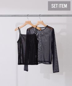 AMERICAN HOLIC 【２点セット】チュールキャミレイヤードトップス