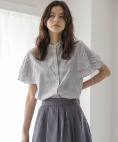 組曲 コットンレーヨンシャーティング ブラウス