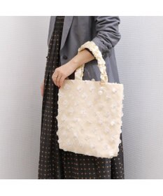 UNBILLION カシュカシュ cachecache / 3Dフラワー刺繍トート
