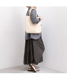 UNBILLION カシュカシュ cachecache / 3Dフラワー刺繍トート