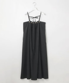 23区 L 【GOLD LABEL】クリスピーリネンストレッチ キャミソールワンピース