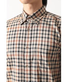 DAKS コットン 隠しボタンダウンシャツ