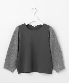 自由区 L 【洗える】フェザーラメ ニット