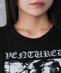 WEGO サイドレースアップグラフィックタンク