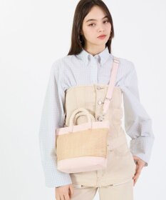 LeSportsac TOP HANDLE CROSSBODY/ピーチブラッシュラフィア