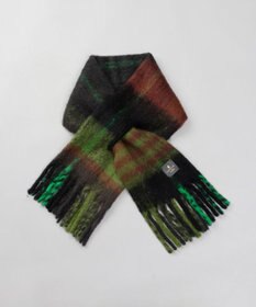 AURORA 【 LANVIN en Bleu （ランバン オン ブルー）】モコモコマルチカラーチェックマフラー