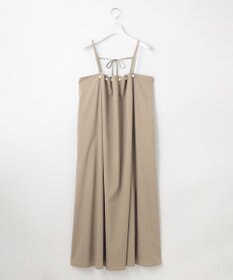 23区 L 【GOLD LABEL】クリスピーリネンストレッチ キャミソールワンピース