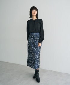 YECCA VECCA ジャガードナロースカート